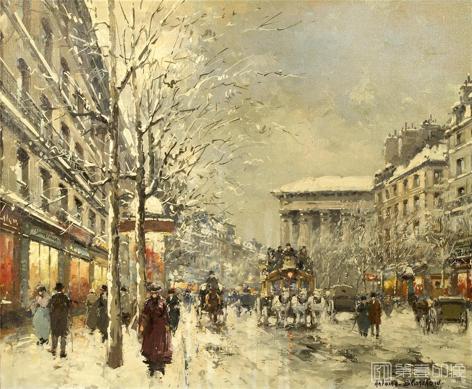 油画-安托万·布兰乍得 Antoine Blanchard作品-039
